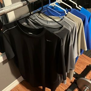 Bundle of six Nike fit dry running shirts